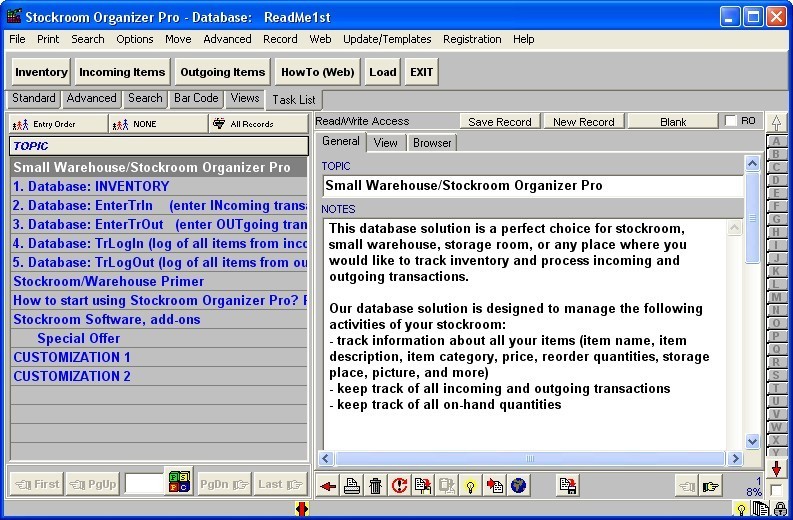 Stockroom Organizer Pro - Screenshot #2