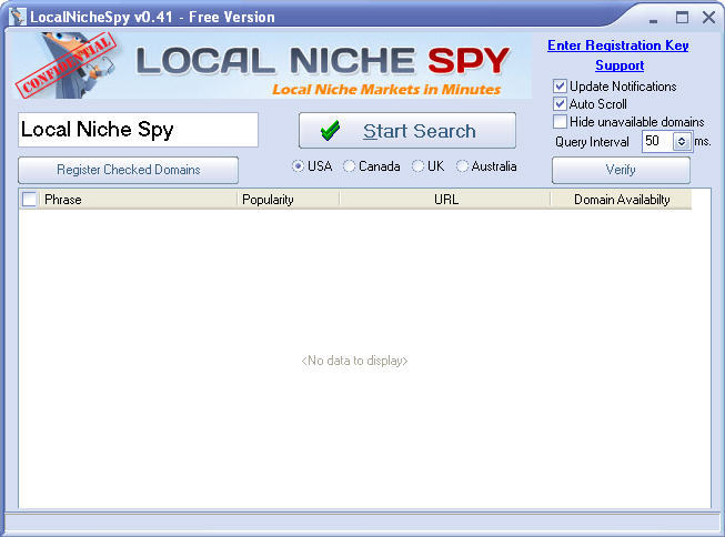LocalNicheSpy Beta - Screenshot #1