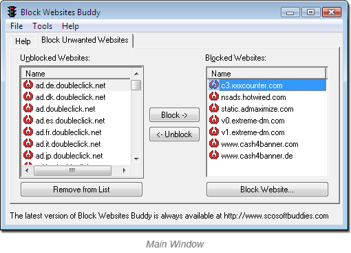 Block Websites Buddy - Screenshot #1