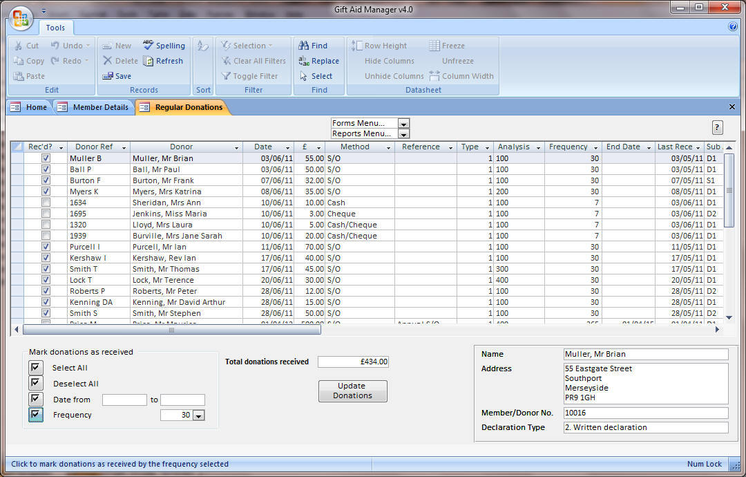Gift Aid Manager Demonstration latest version - Get best Windows software