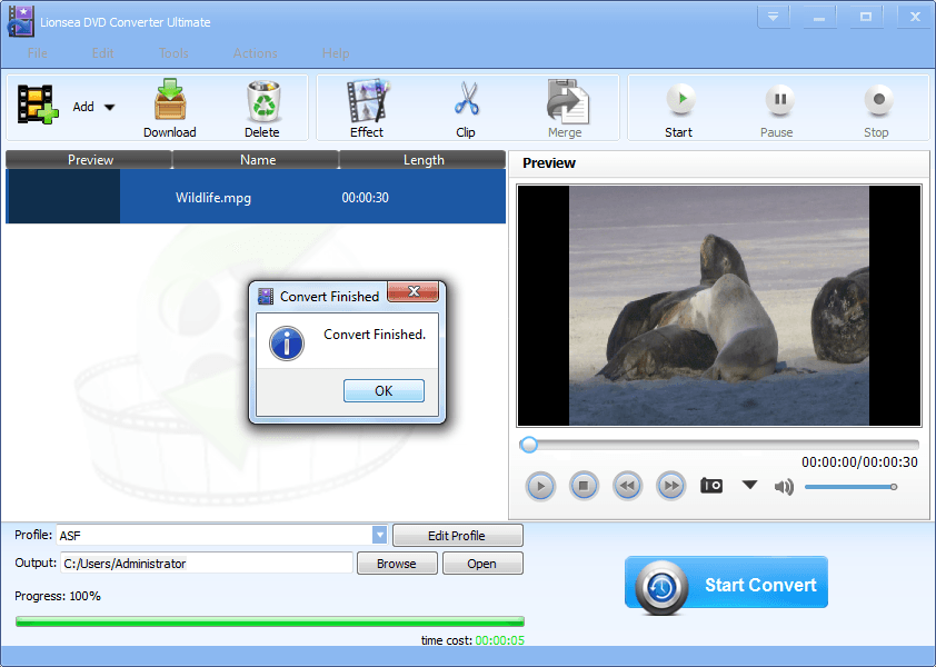 Lionsea DVD Converter Ultimate - Screenshot #1