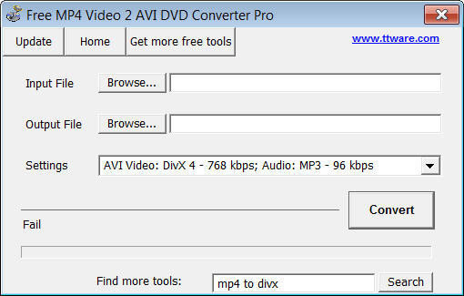 Free MP4 Video 2 AVI DVD Converter Pro - Screenshot #1