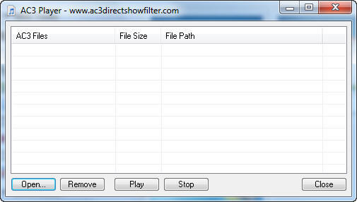 AC3 Player - Screenshot #1