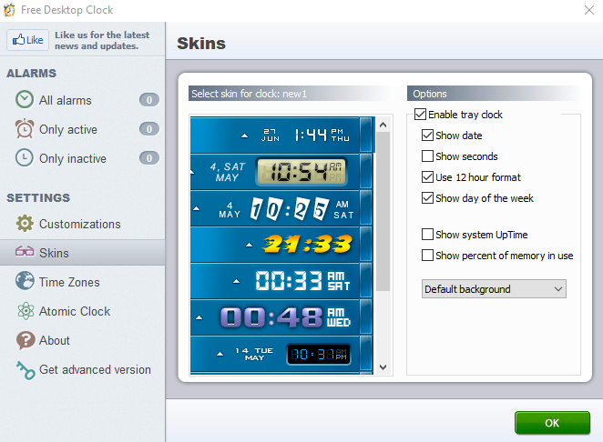 Free Desktop Clock - Screenshot #4