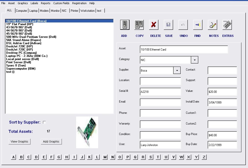 Hardware Asset Tracker - Screenshot #1