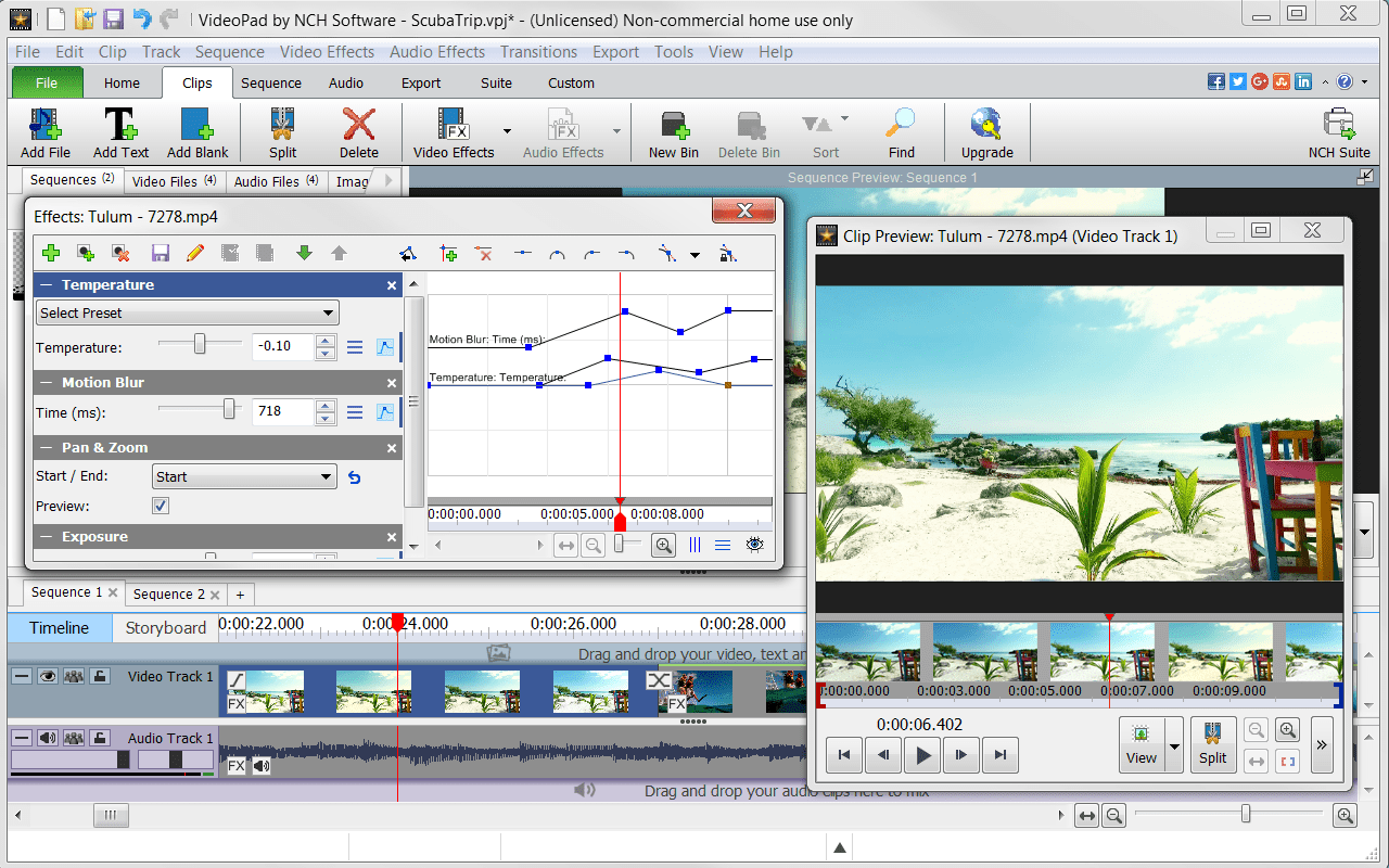 download the new version for apple NCH VideoPad Video Editor Pro 13.51