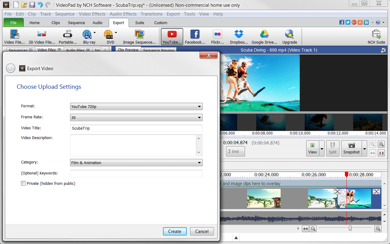 NCH VideoPad Video Editor Pro 13.51 instal the new version for windows