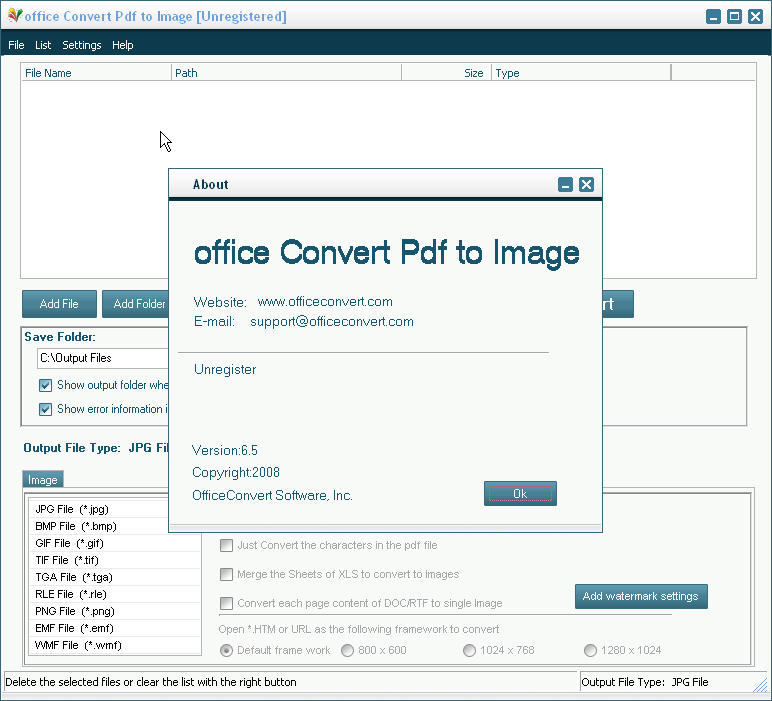 office Convert Pdf to Image - Screenshot #1