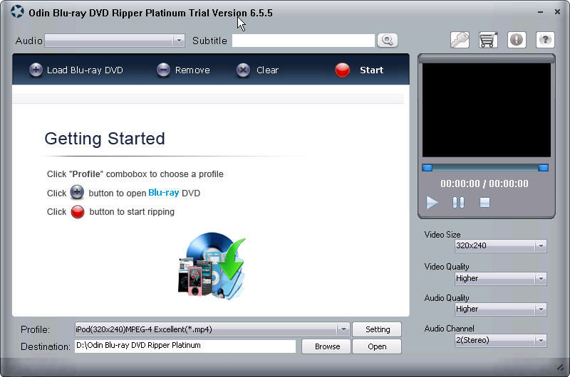 Odin Blu-ray DVD Ripper Platinum - Screenshot #3