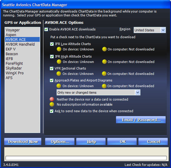 Seattle Avionics Data Manager - Screenshot #3