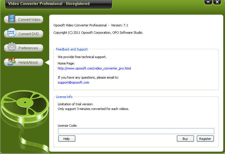 Oposoft Video Converter Professional - Screenshot #7