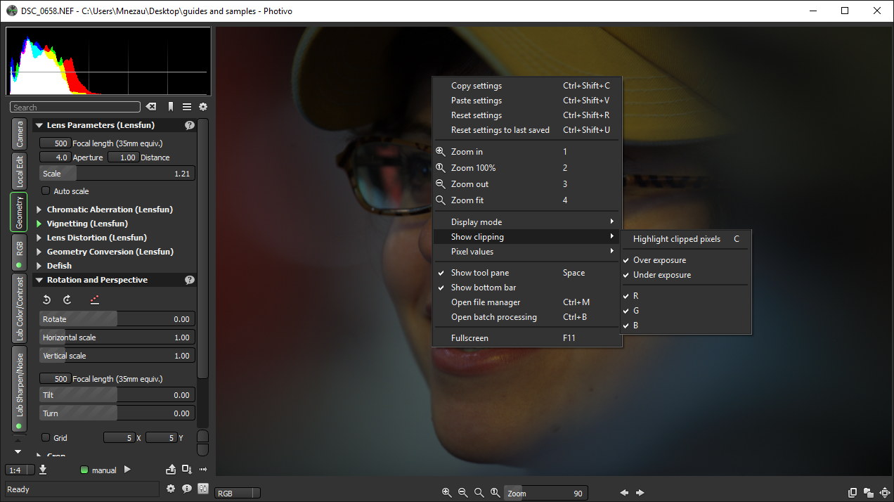 Photivo - Screenshot #2