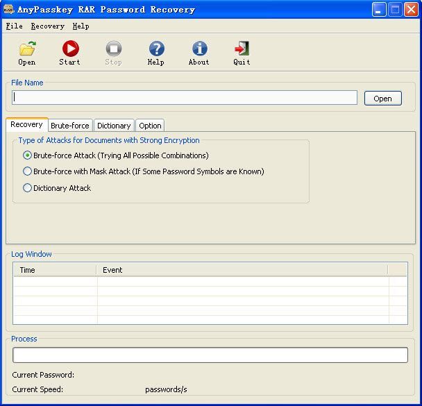 RAR Password Recovery - Screenshot #2