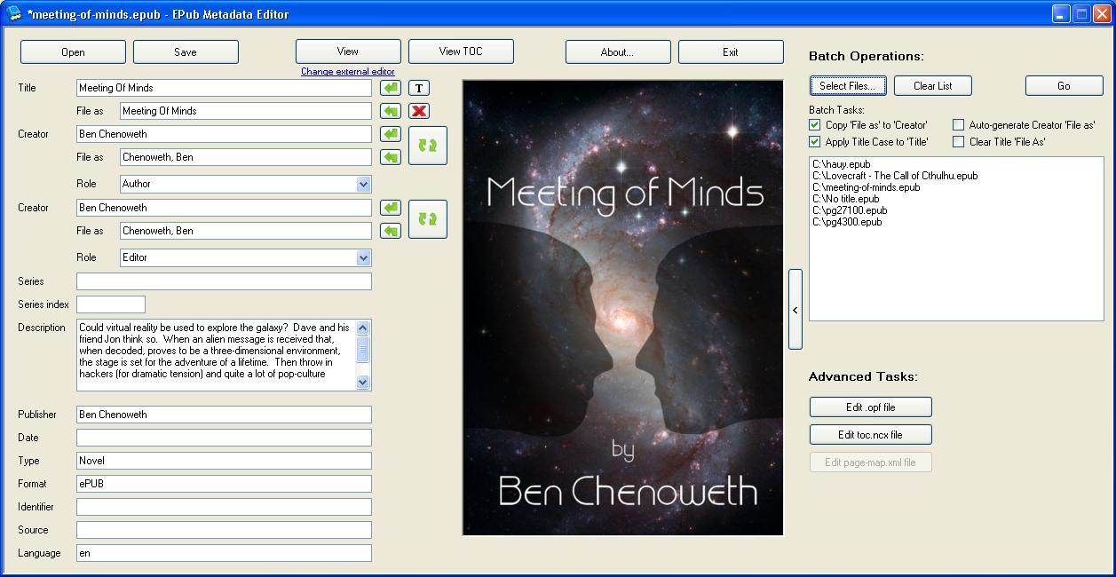 EPubMetadataEditor - Screenshot #3