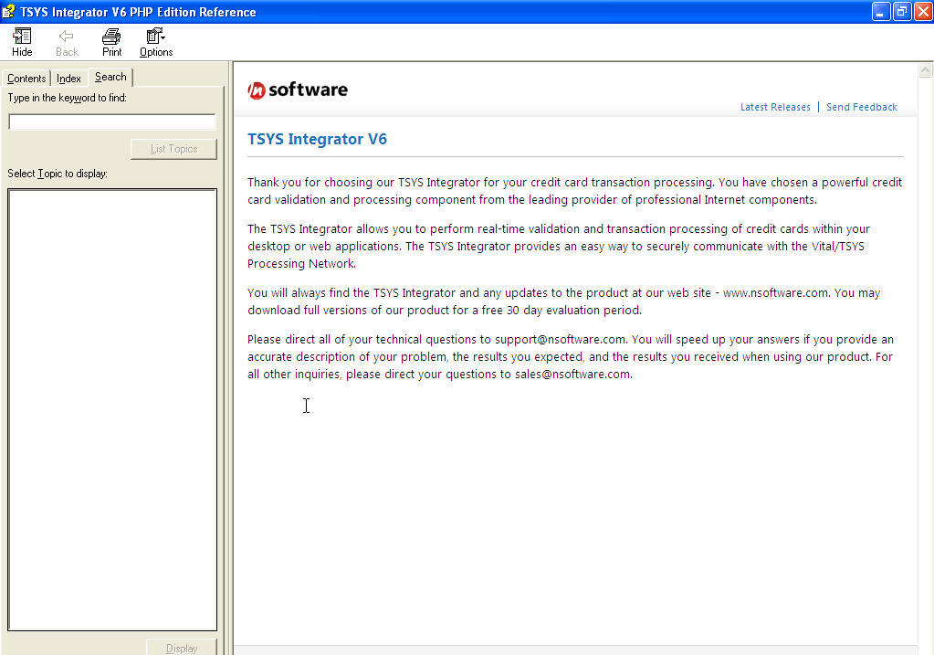 Tsys Interface TSYS Integrator PHP Edition latest version - Get best Windows software