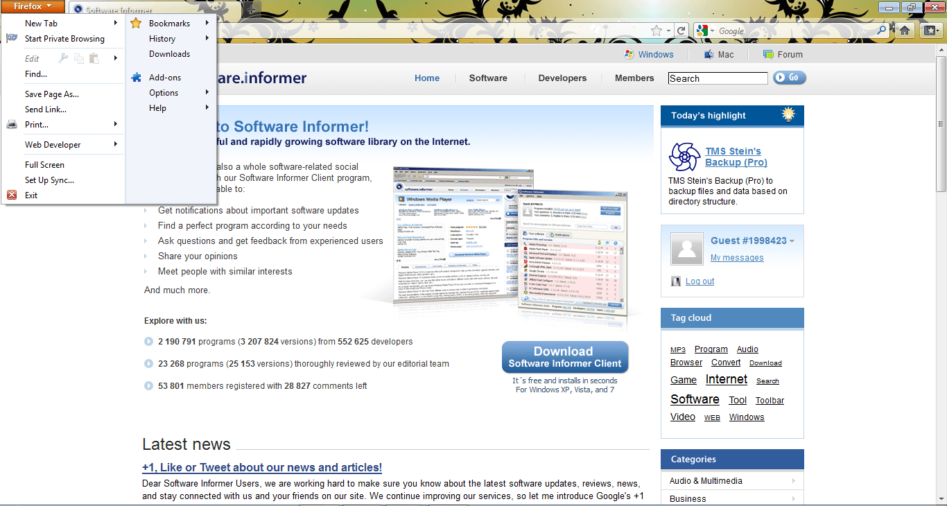 Firefox - Screenshot #1