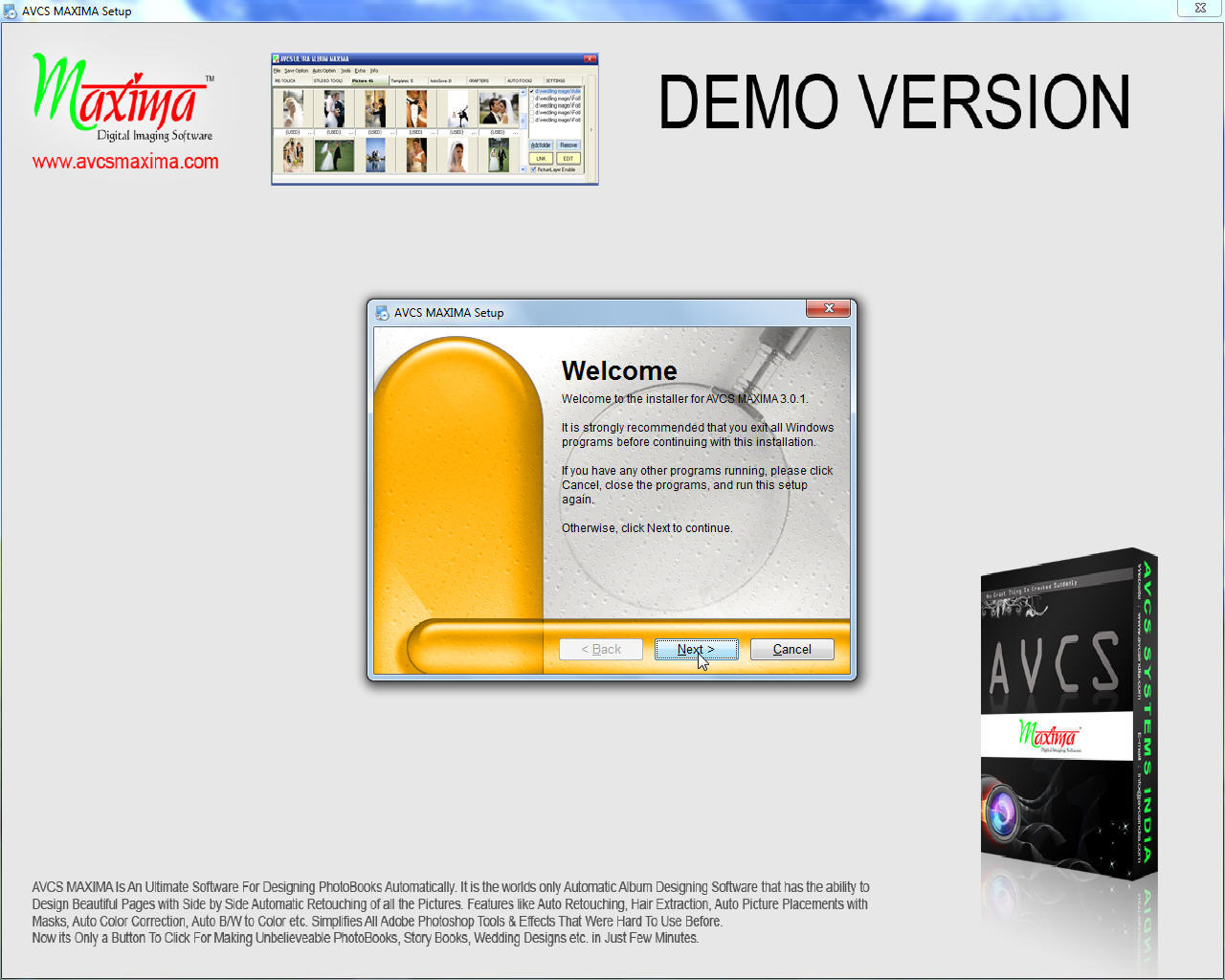 AVCS MAXIMA download for free - SoftDeluxe