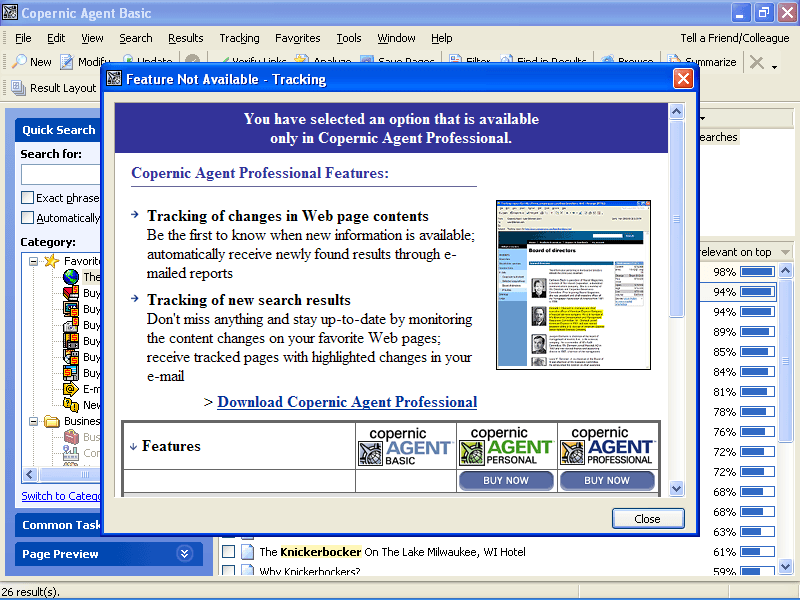 Copernic Agent Personal - Screenshot #6
