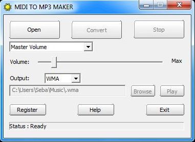MIDI TO MP3 MAKER - Screenshot #1