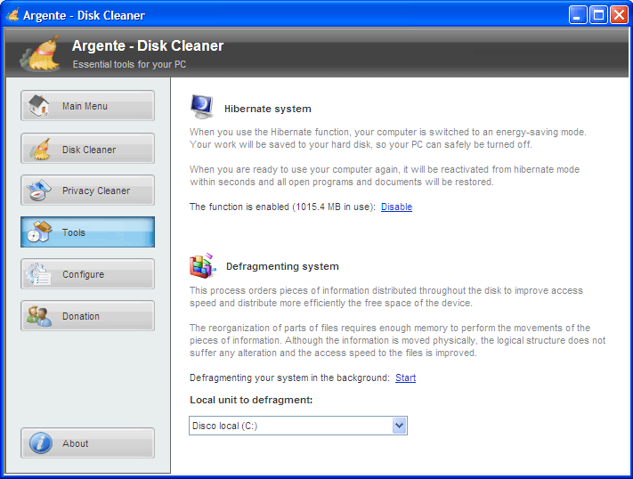 Argente - Disk Cleaner - Screenshot #6