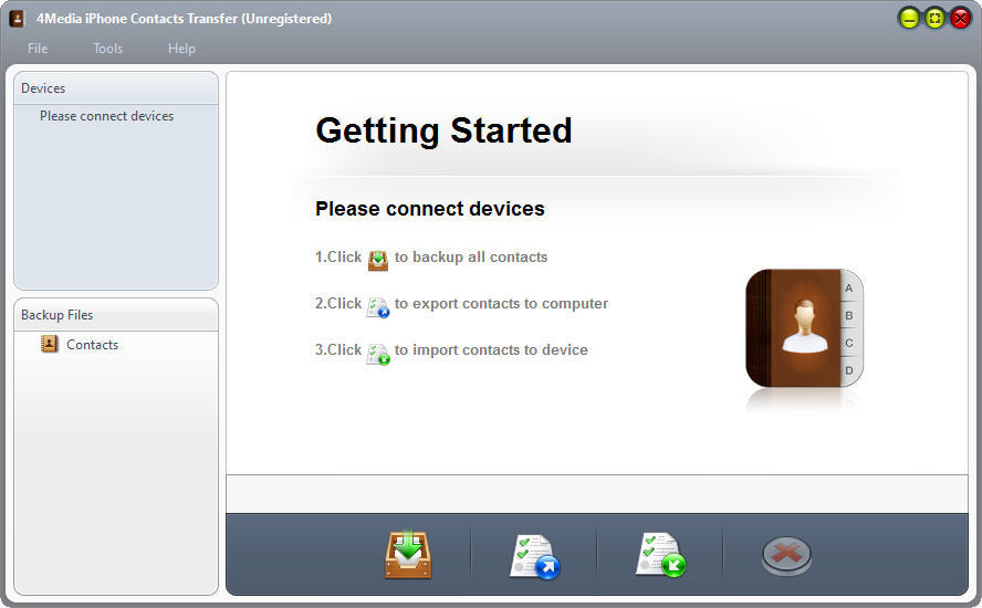 4Media iPhone Contacts Transfer - Screenshot #4