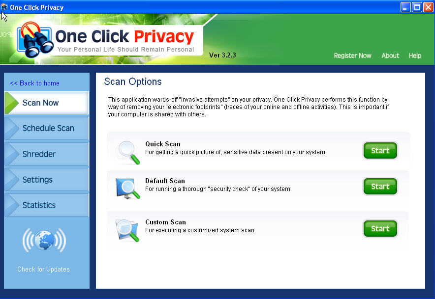One Click Privacy latest version - Get best Windows software
