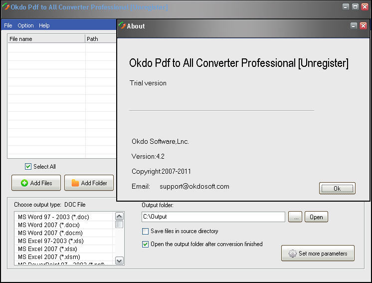 Okdo Pdf to All Converter Professional - Screenshot #19
