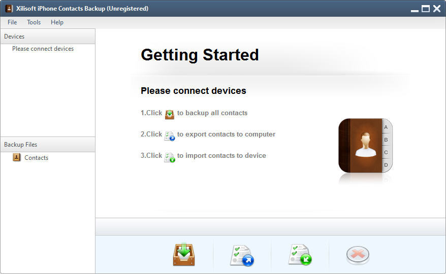 Xilisoft iPhone Contacts Backup - Screenshot #3