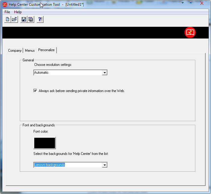 Help Center Customization Tool - Screenshot #1