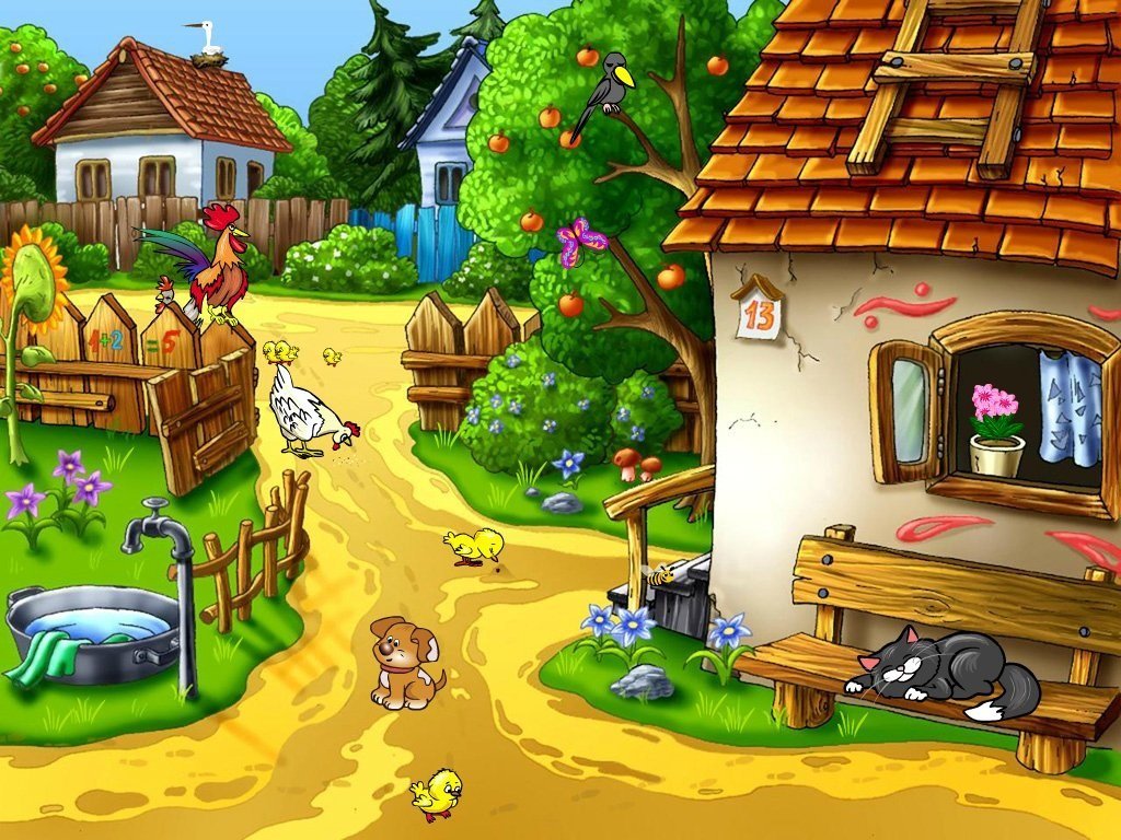 Sunny Village Screensaver - Screenshot #1