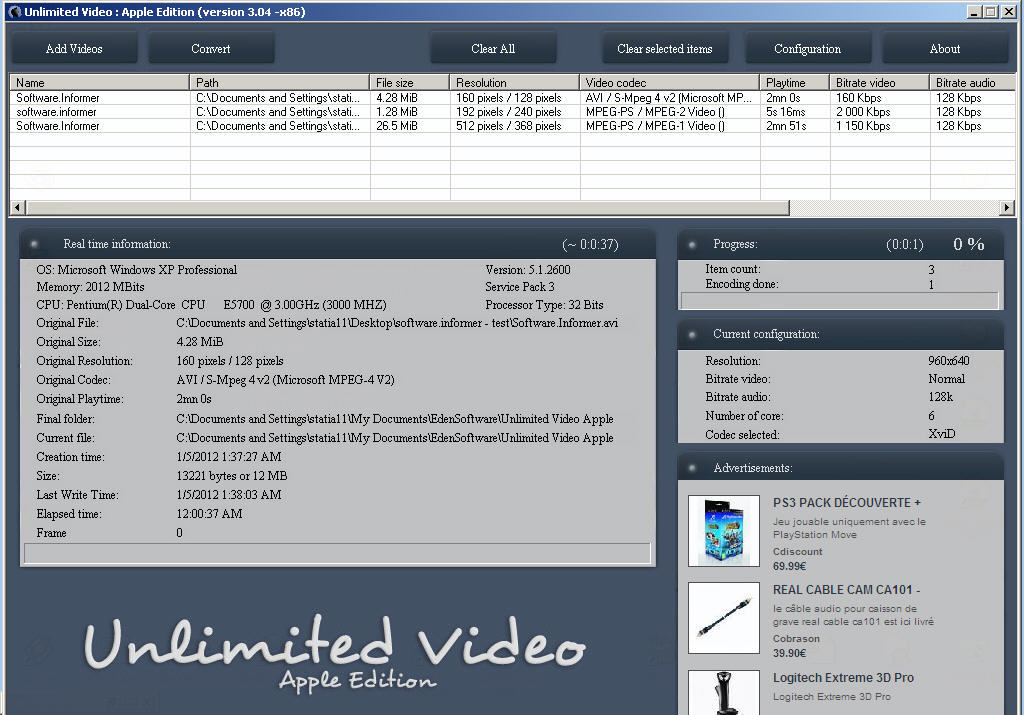 Unlimited Video Apple Edition - Screenshot #2