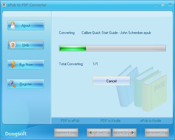 ePub to PDF Converter - Screenshot #2