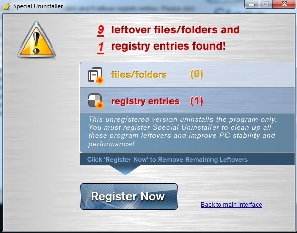 Special Uninstaller - Screenshot #4