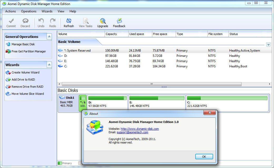 aomei dynamic disk converter 3.5 professional edition