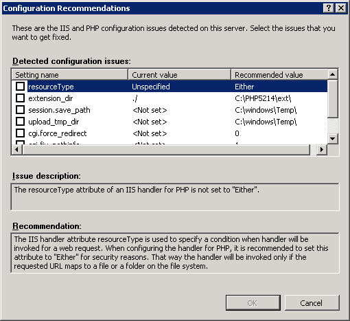 PHP Manager for IIS - Screenshot #1