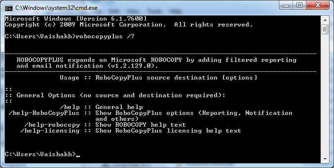 RoboCopyPlus - Screenshot #1