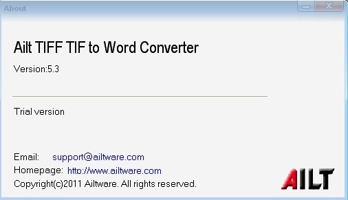 Ailt TIFF TIF to Word Converter - Screenshot #5