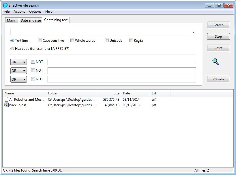 Effective File Search - Screenshot #2
