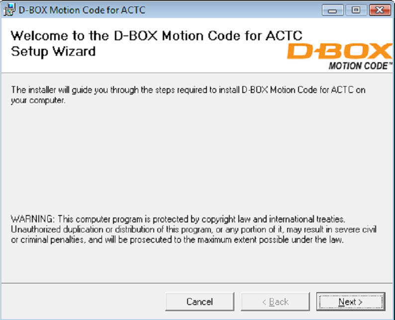 DBOX Motion Code for ACTC download for free SoftDeluxe