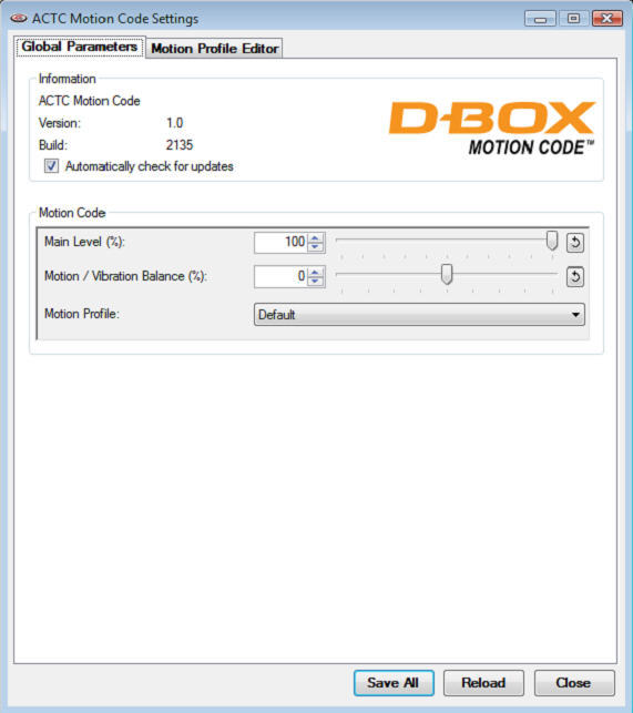 DBOX Motion Code for ACTC download for free SoftDeluxe
