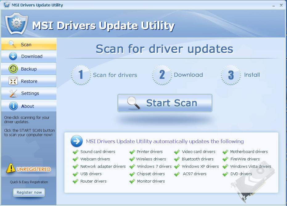 Msi driver software setup зависает