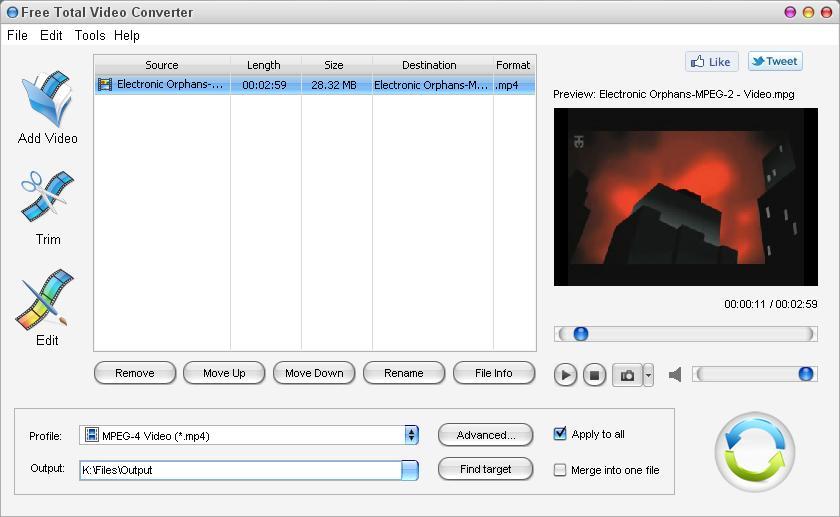 Free Total Video Converter - Screenshot #6