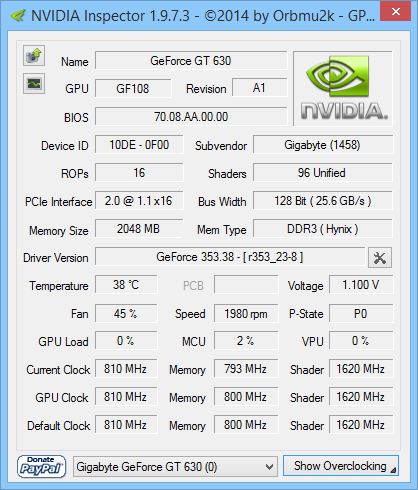 NVIDIA Inspector - Screenshot #1