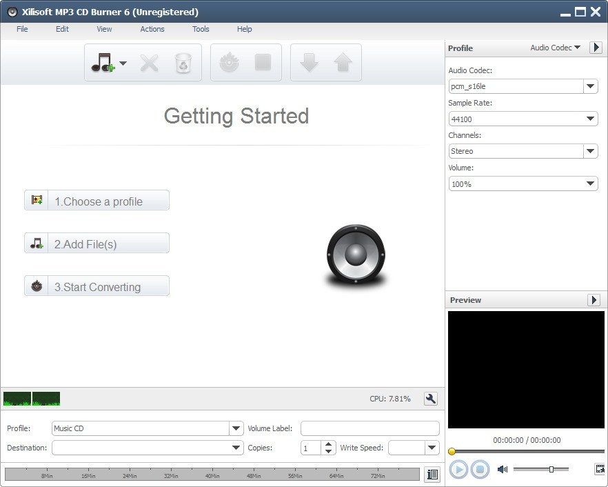 Xilisoft MP3 CD Burner - Screenshot #5
