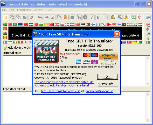 Free SRT-File Translator latest version - Get best Windows software