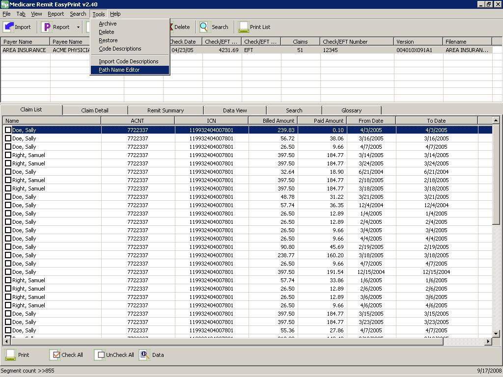 Medicare Remit EasyPrint - Screenshot #3
