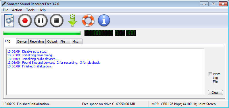 Sonarca Sound Recorder Free - Screenshot #3