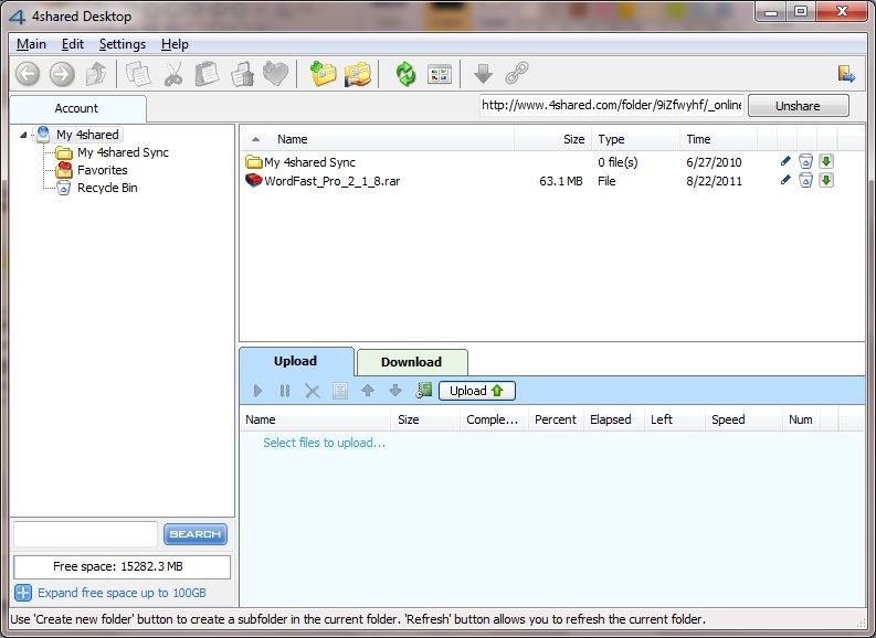 4shared Desktop - Screenshot #3