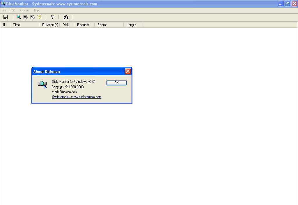Sysinternals Diskmon download for free - SoftDeluxe