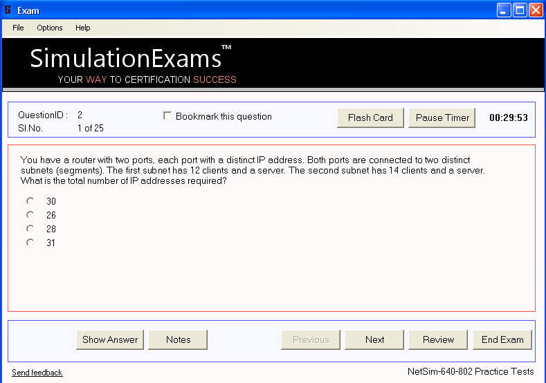 Exam Simulator For CCNA - Screenshot #4